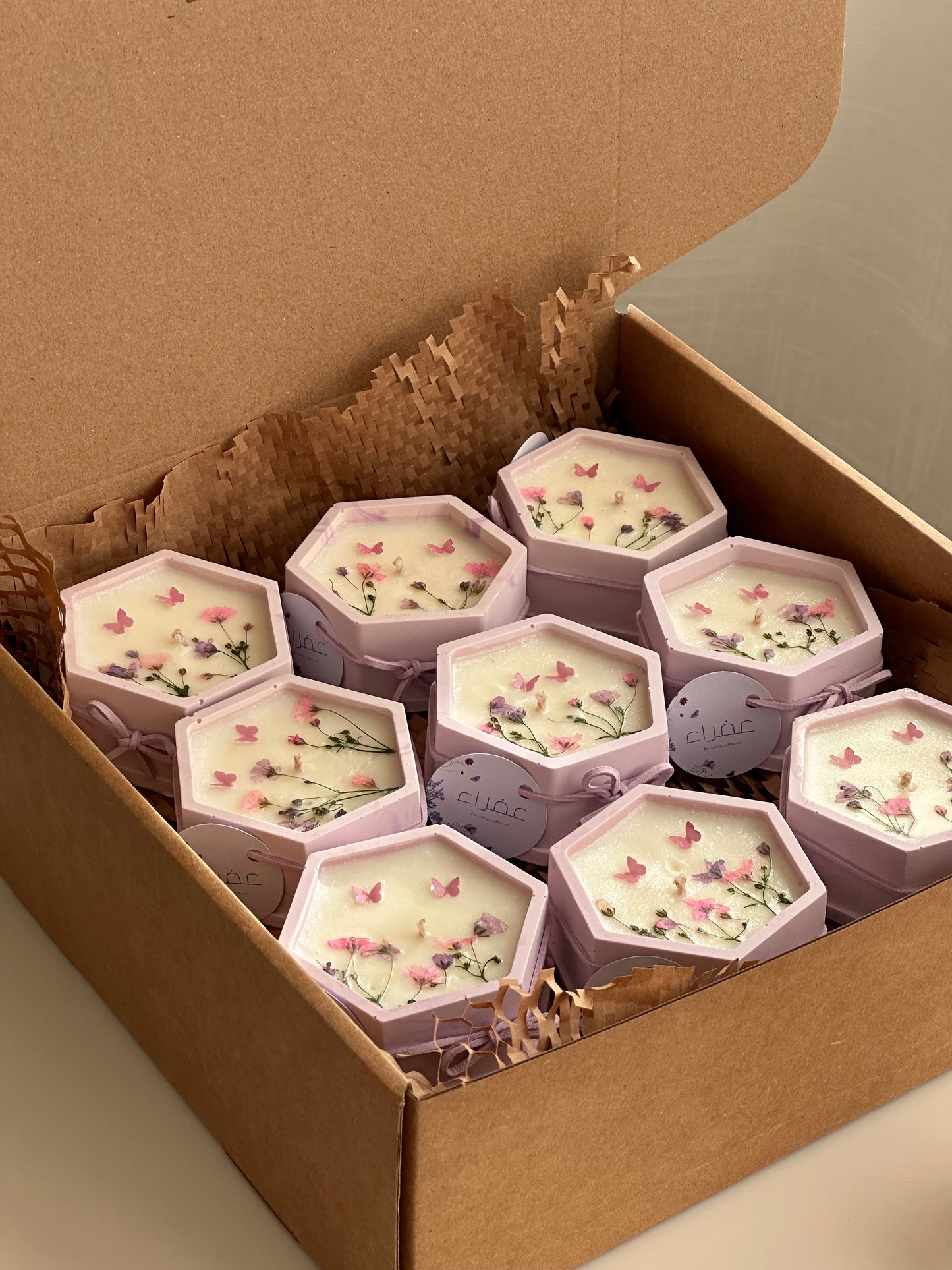 Lilac Garden Candles 🌸 شموع حديقة الليلك 