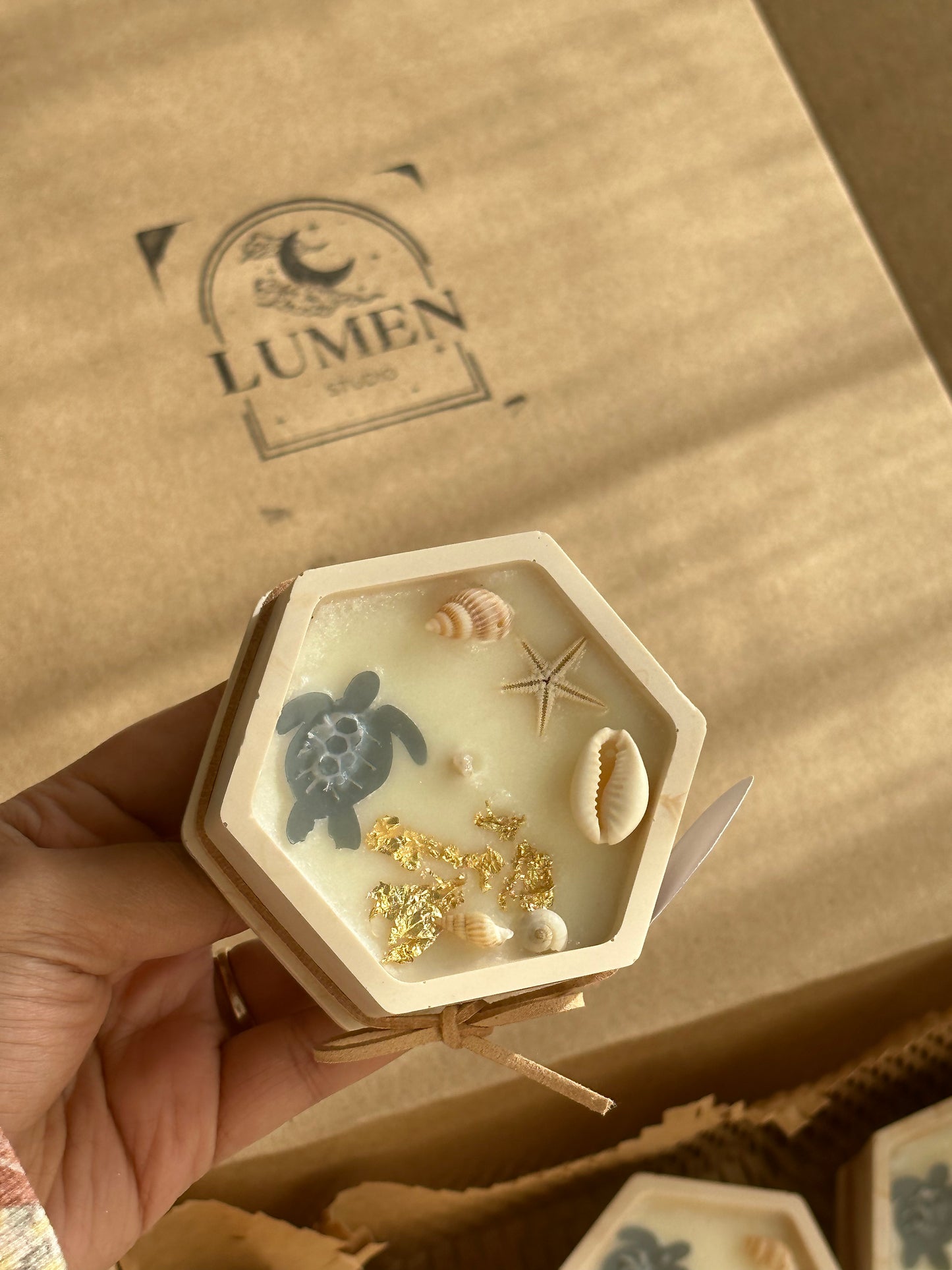 Sea Turtle and Shells Candles 🐚 شموع ثيم السلحفاة والاصداف 