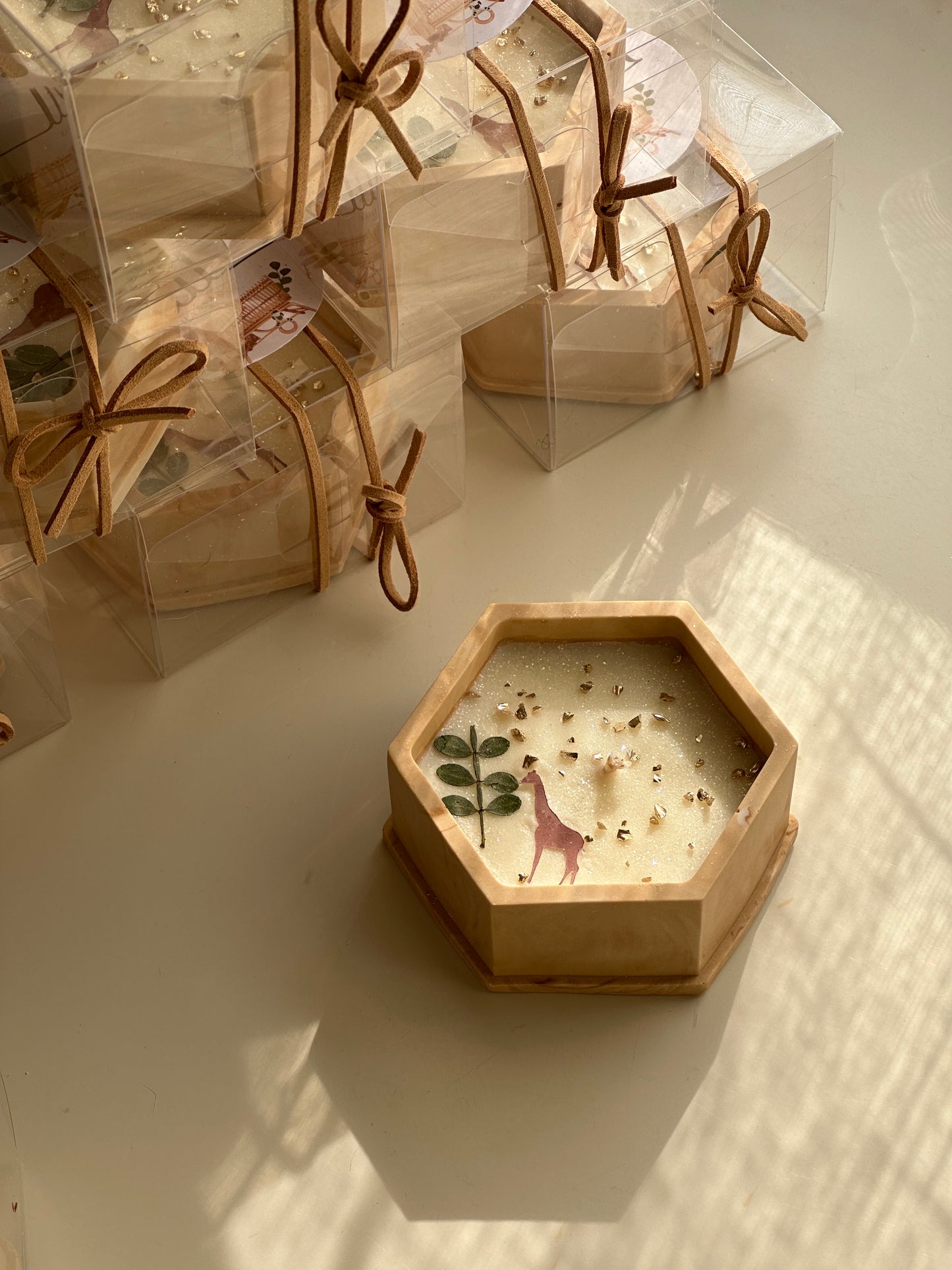 Brown Giraffe Candles 🦒شموع ثيم الزرافة البنية 