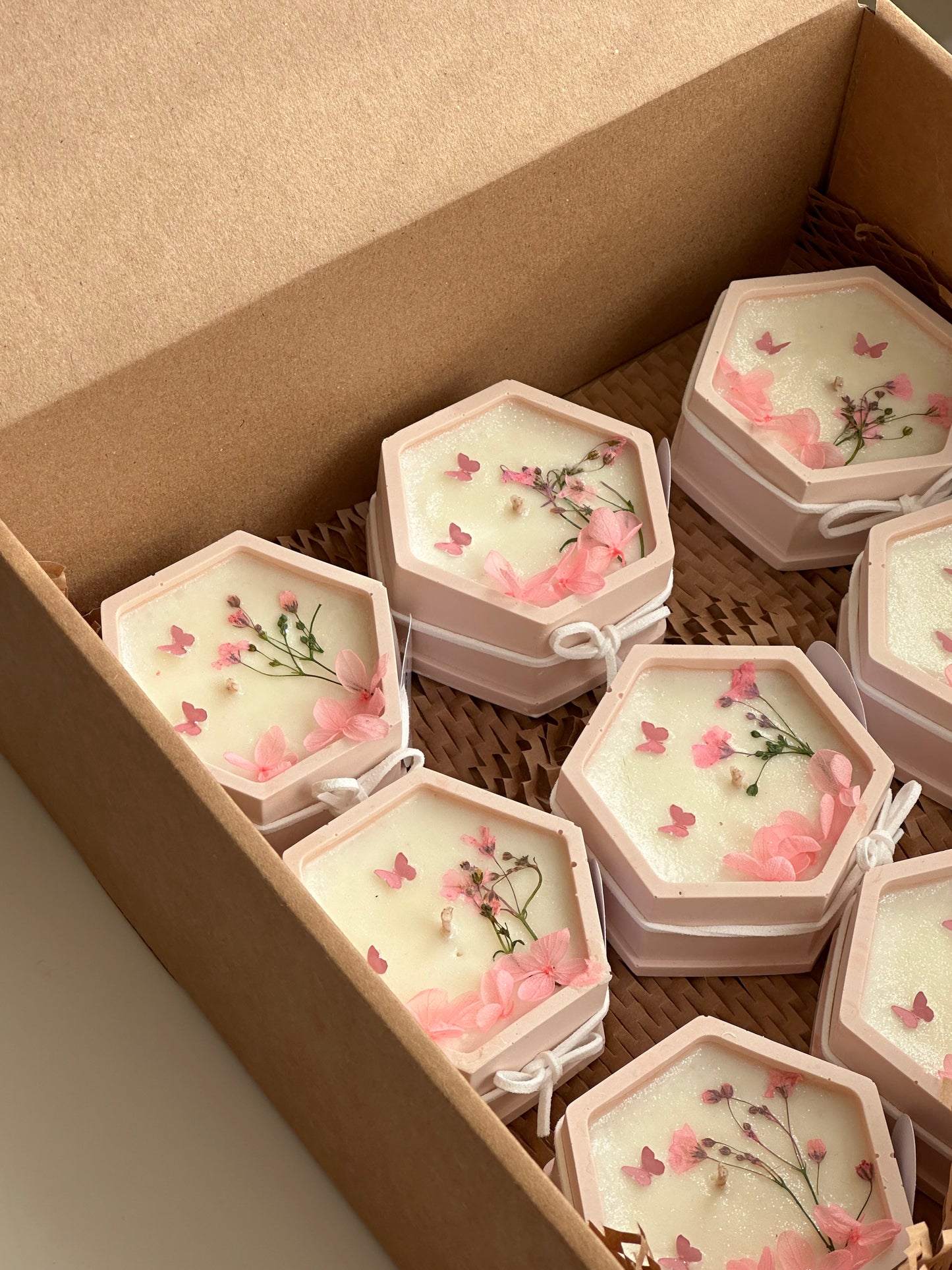 Pink Flower Bouquet Candles 🌸 شموع باقة الورد الوردية