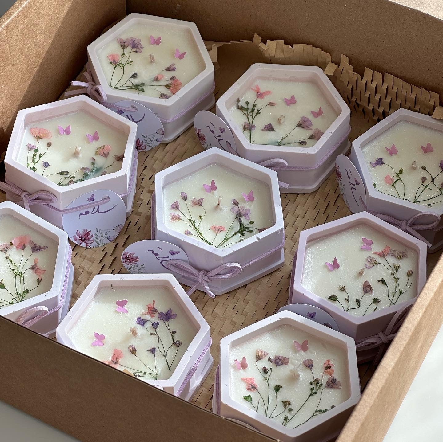 Lilac Garden Candles 🌸 شموع حديقة الليلك 