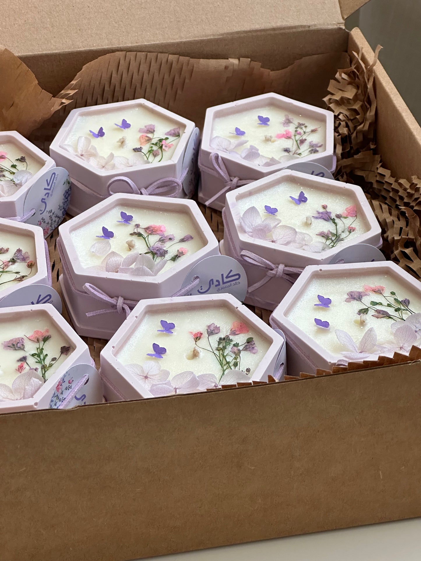 Purple Butterfly Garden Candles 🦋 شموع حديقة الفراشات البنفسجية 