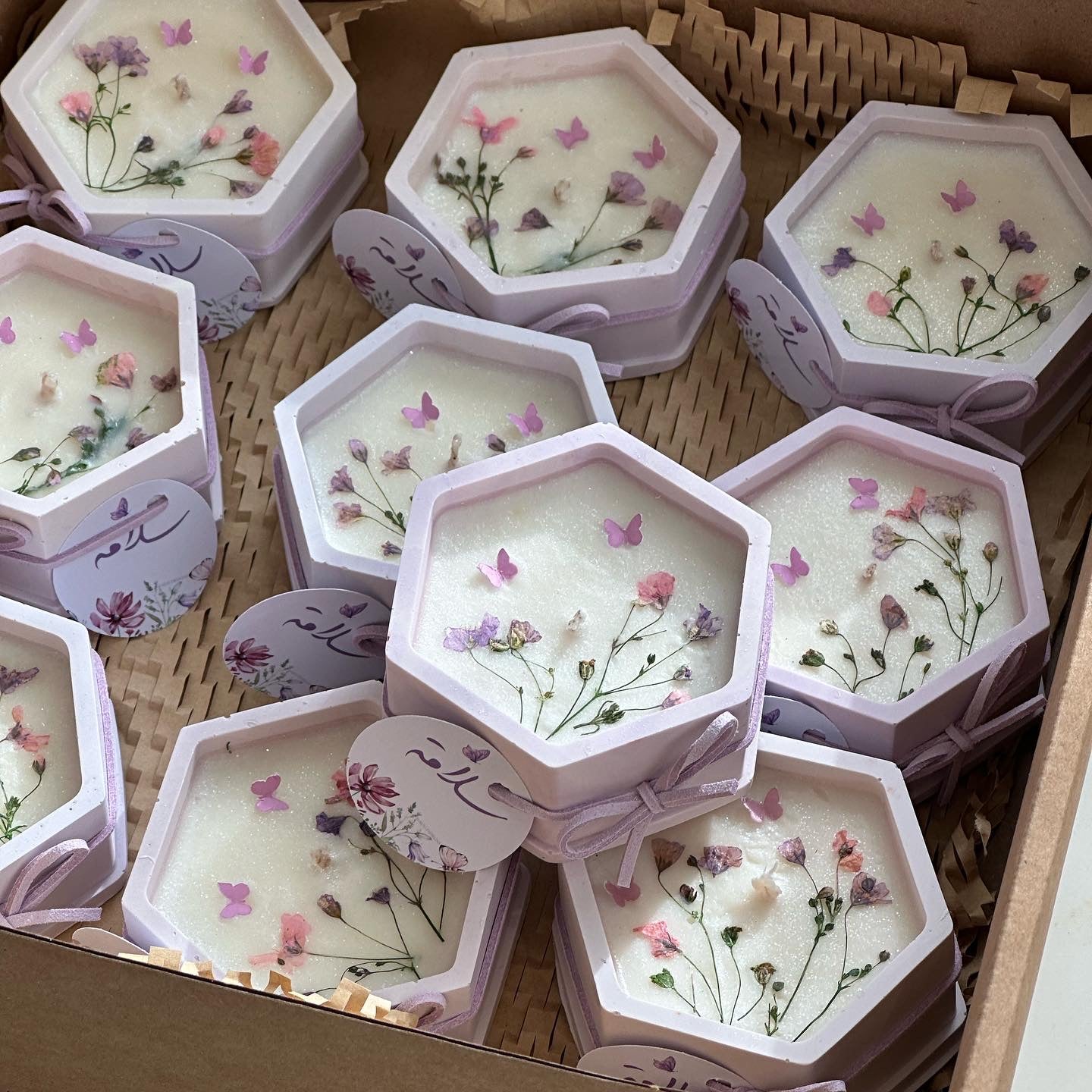 Lilac Garden Candles 🌸 شموع حديقة الليلك 