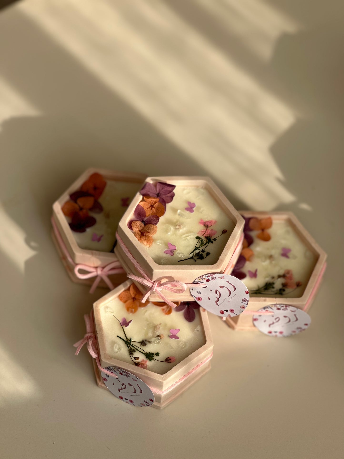 Honey Mauve Garden Candles 🍯 شموع حديقة العسل والموف